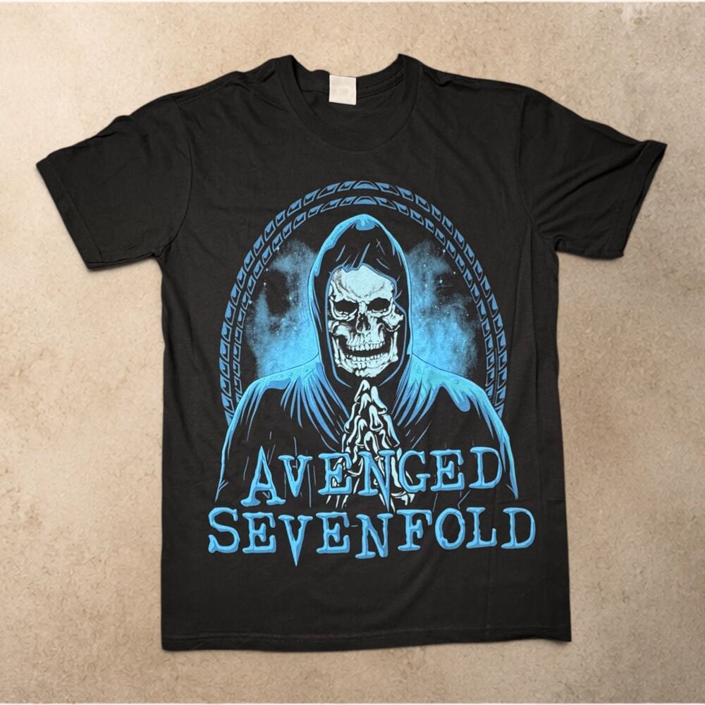 Avenged Sevenfold Grim Reaper Graphic Band T-Shirt Adult Small Rock Tee
